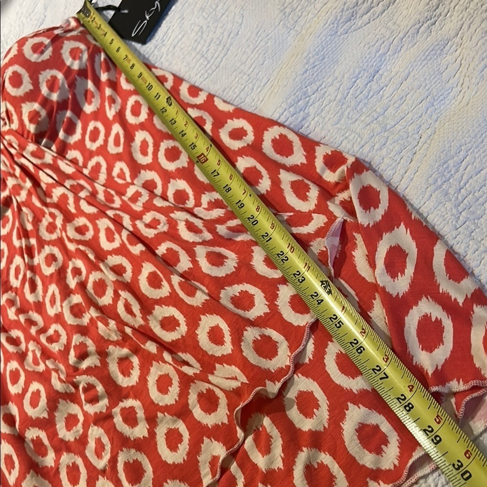 Women's Halter Dress in Red and White - Picture 6 of 9